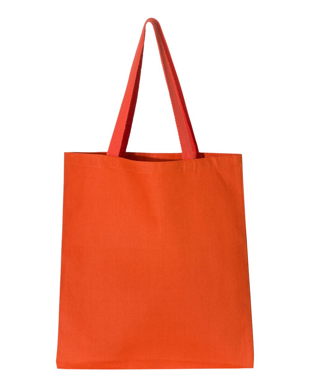Front View of Orange Promotional Tote - Q800