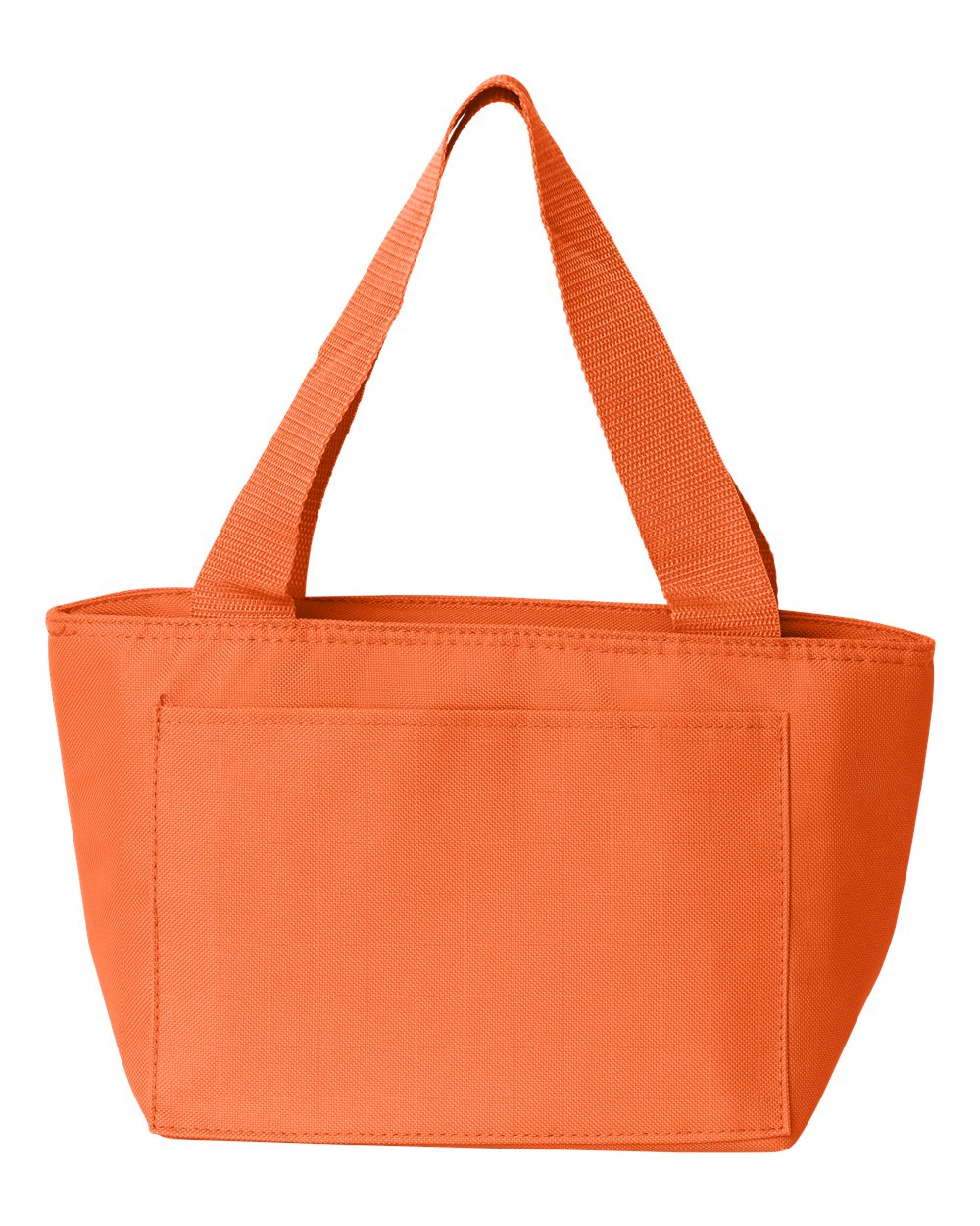 Front View of Orange Recycled Cooler Bag - 8808