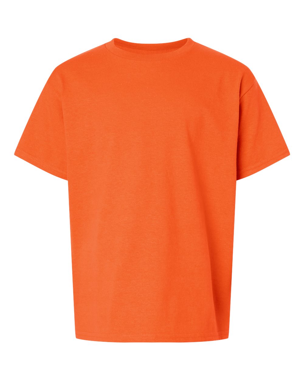 Front View of Orange Ultra Cotton® Youth T-Shirt - 2000B