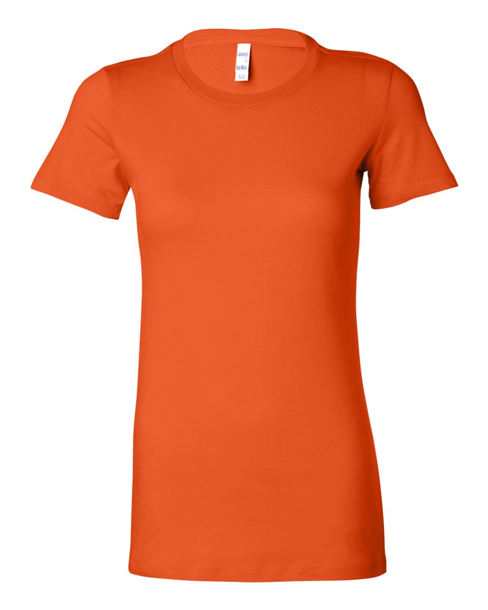 Orange Women's Slim Fit Tee - 6004