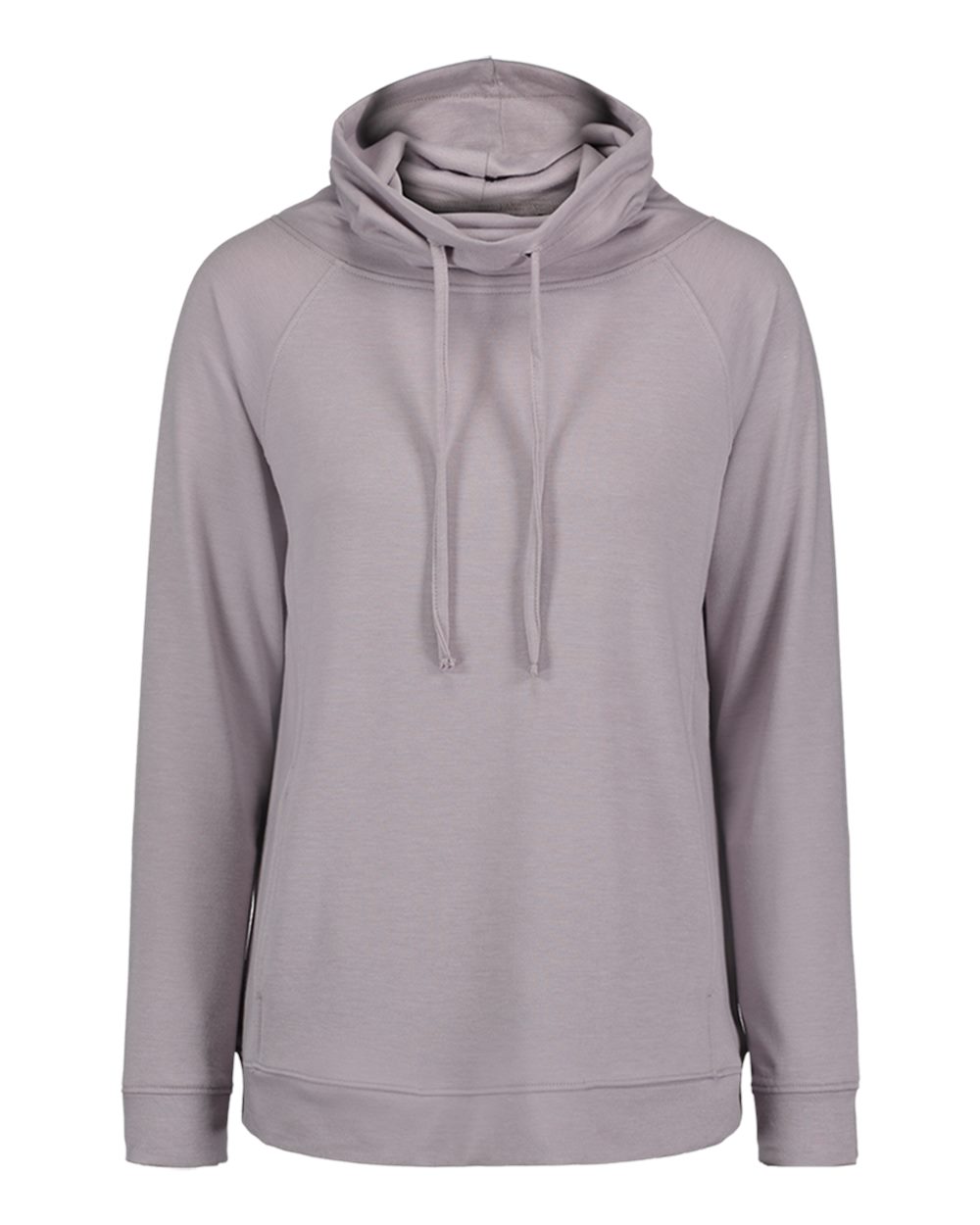 Front View of Orchid Hush Women’s HeatLast™ Fleece Faux Cashmere Funnel Neck Sweatshirt - W18706
