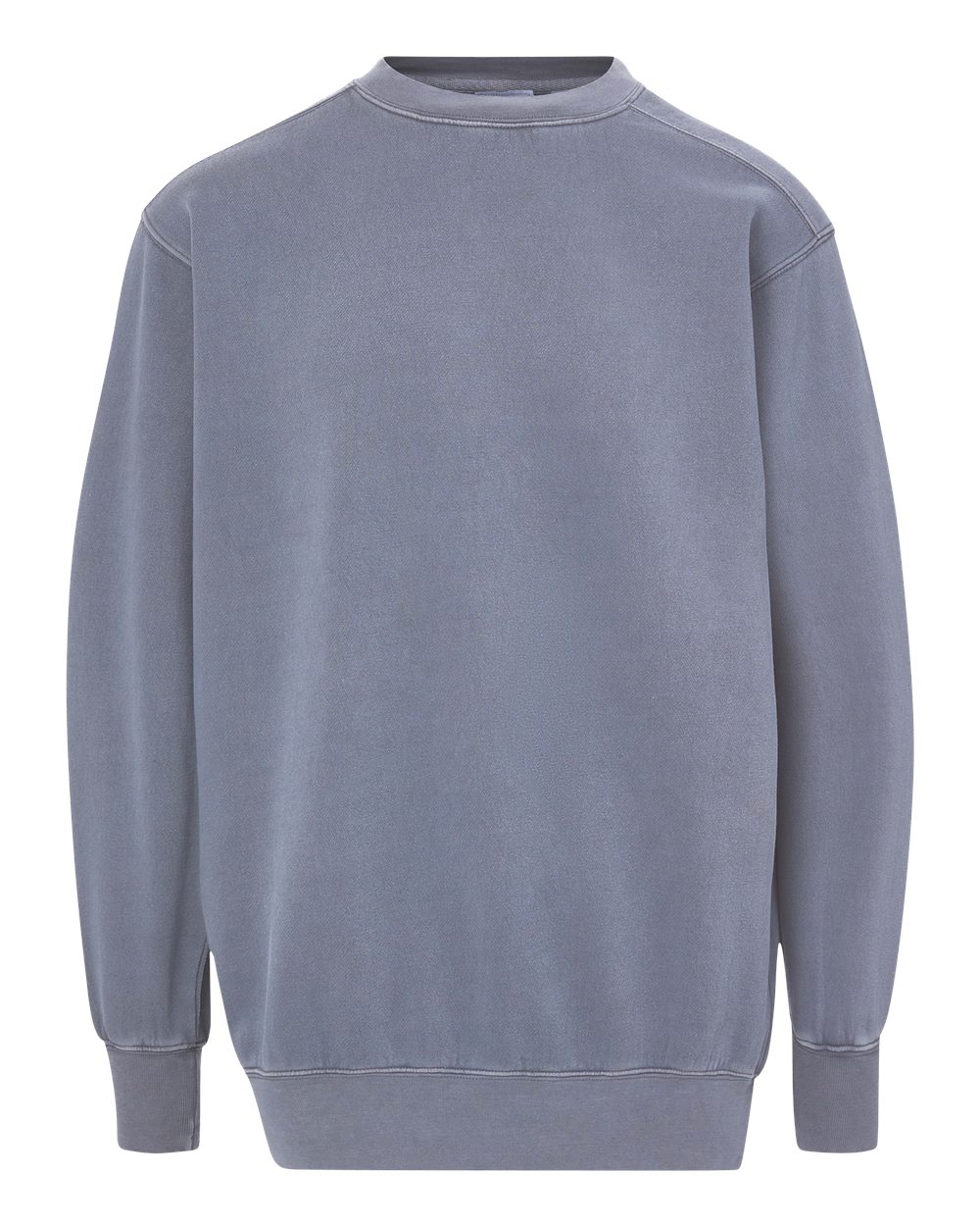 Front View of Oxford Blue Men&#39;s Coastal Color™ Crewneck Sweatshirt - 23142