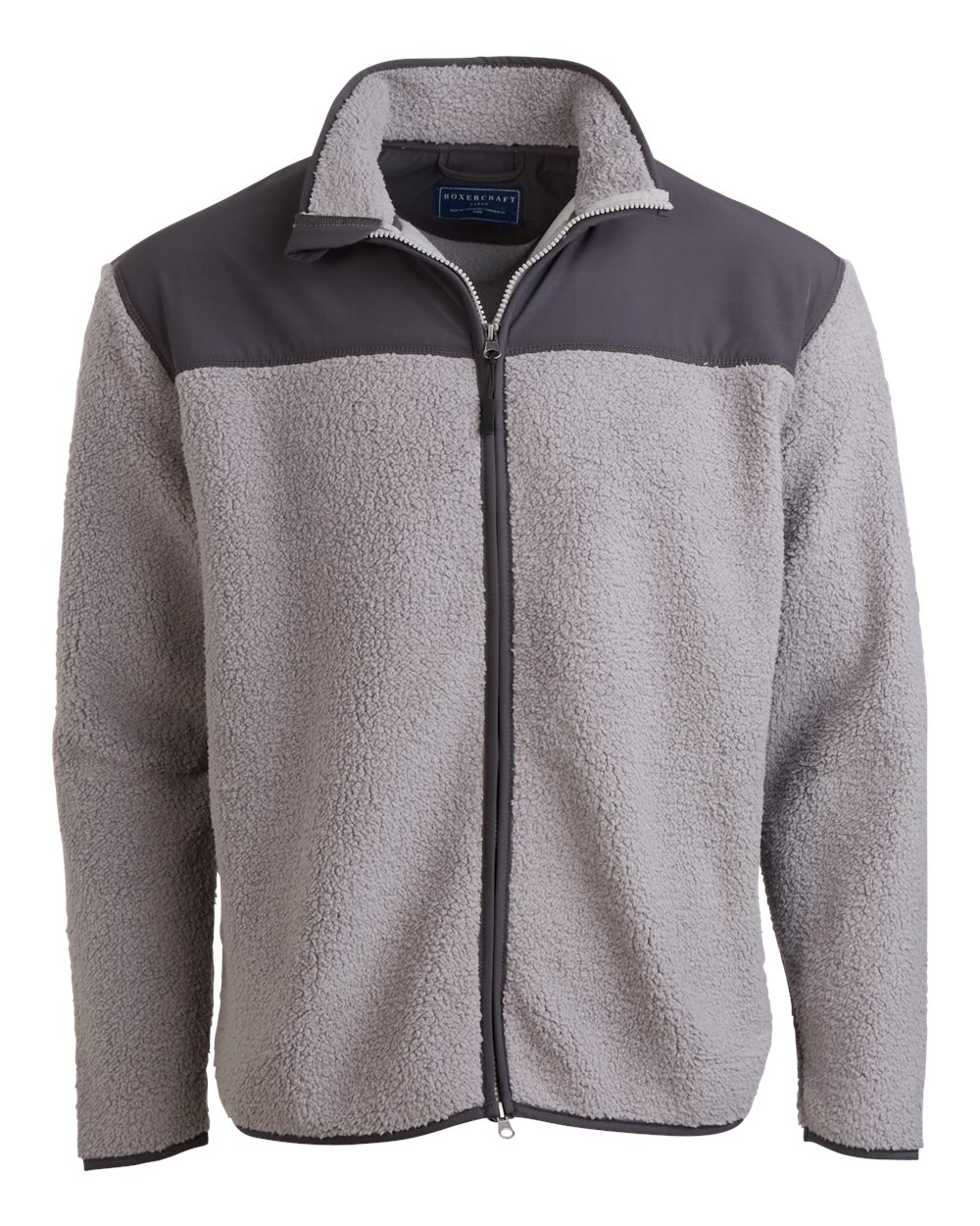 Front View of Oxford/ Charcoal Everest Peak Jacket - BM8102