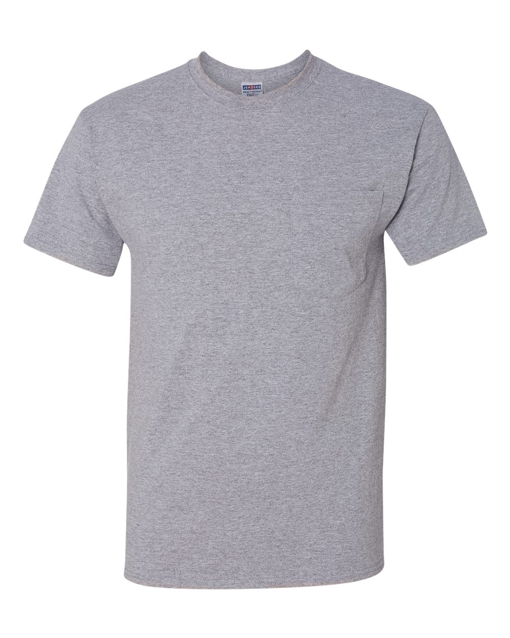 Front View of Oxford Dri-Power® 50/50 Pocket T-Shirt - 29MPR