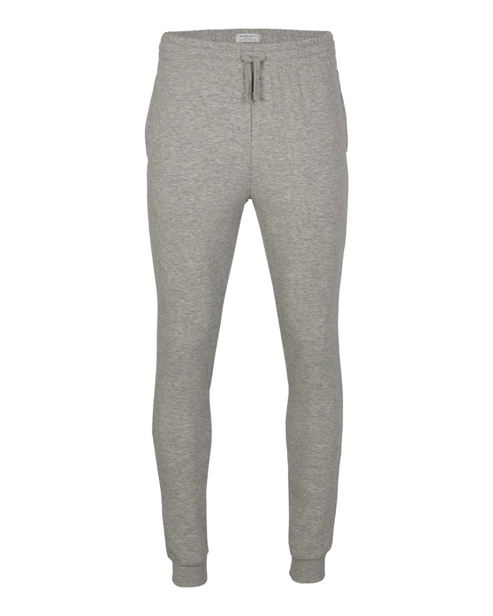 Front View of Oxford Heather Fleece Joggers - BM6602