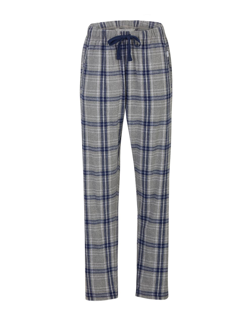 Front View of Oxford Heather/ Navy Kingston Women&#39;s Haley Flannel Pants - BW6620
