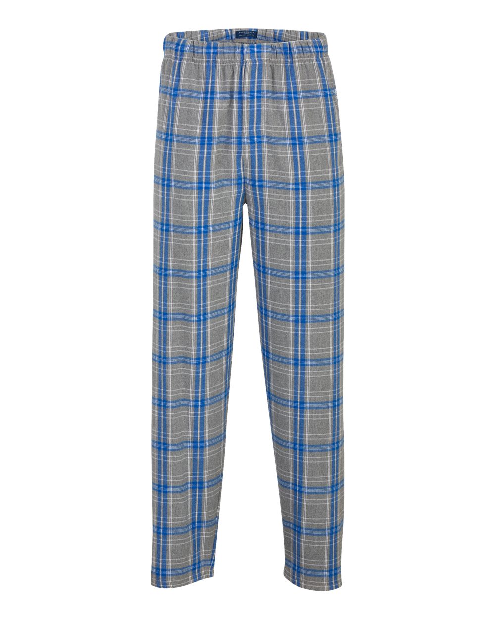 Front View of Oxford Heather/ Royal Kingston Harley Flannel Pants - BM6624