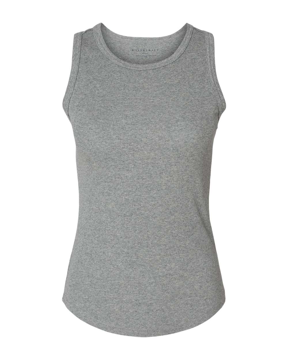 Front View of Oxford Heather Women's Adrienne Tank Top - BW2501
