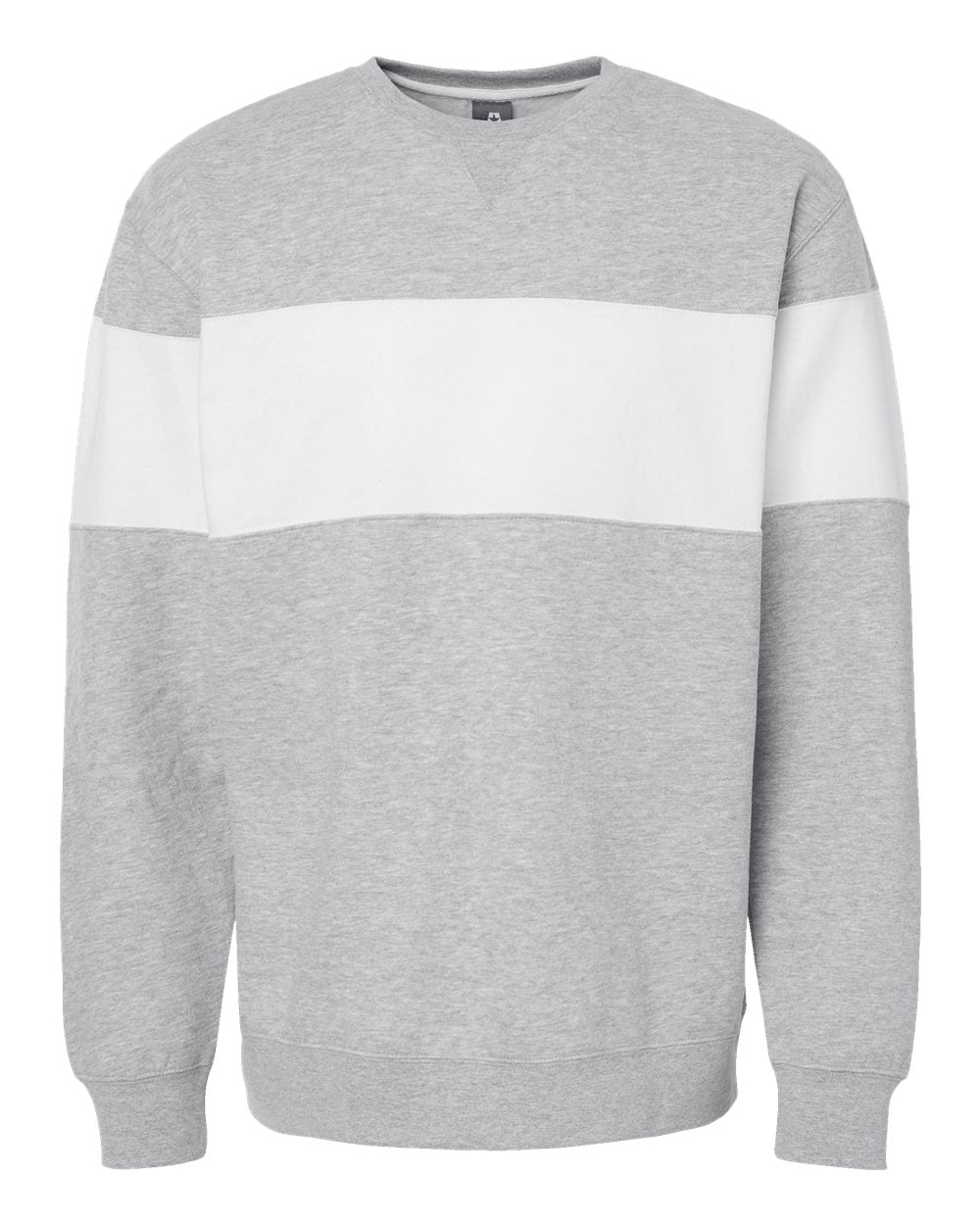 Front View of Oxford Varsity Fleece Crewneck Sweatshirt - 8646