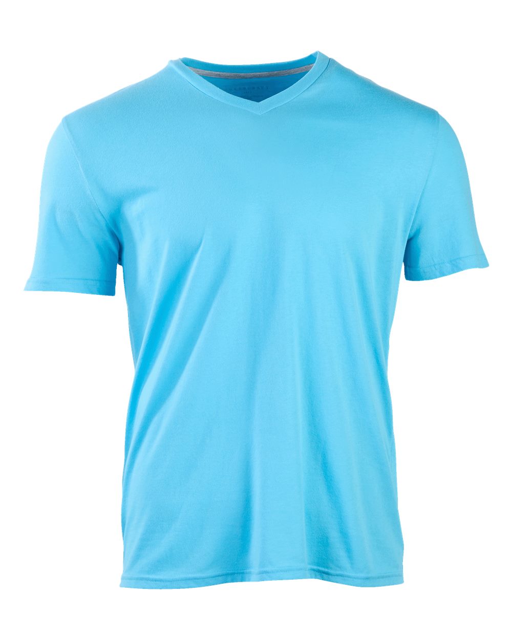 Front View of Pacific Blue High V-Neck T-Shirt - BM2204
