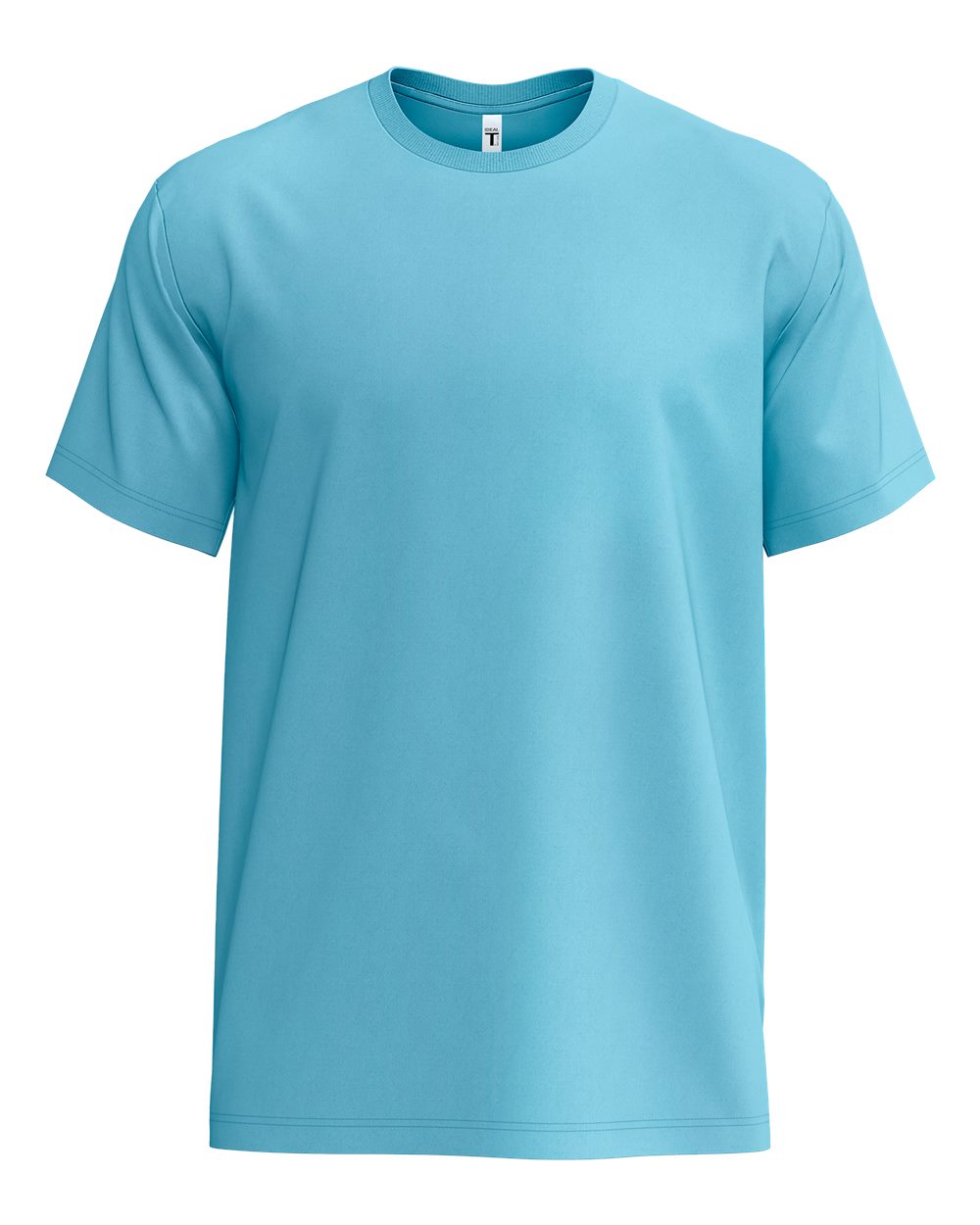 Front View of Pacific Blue Ideal Jersey T-Shirt - 1810