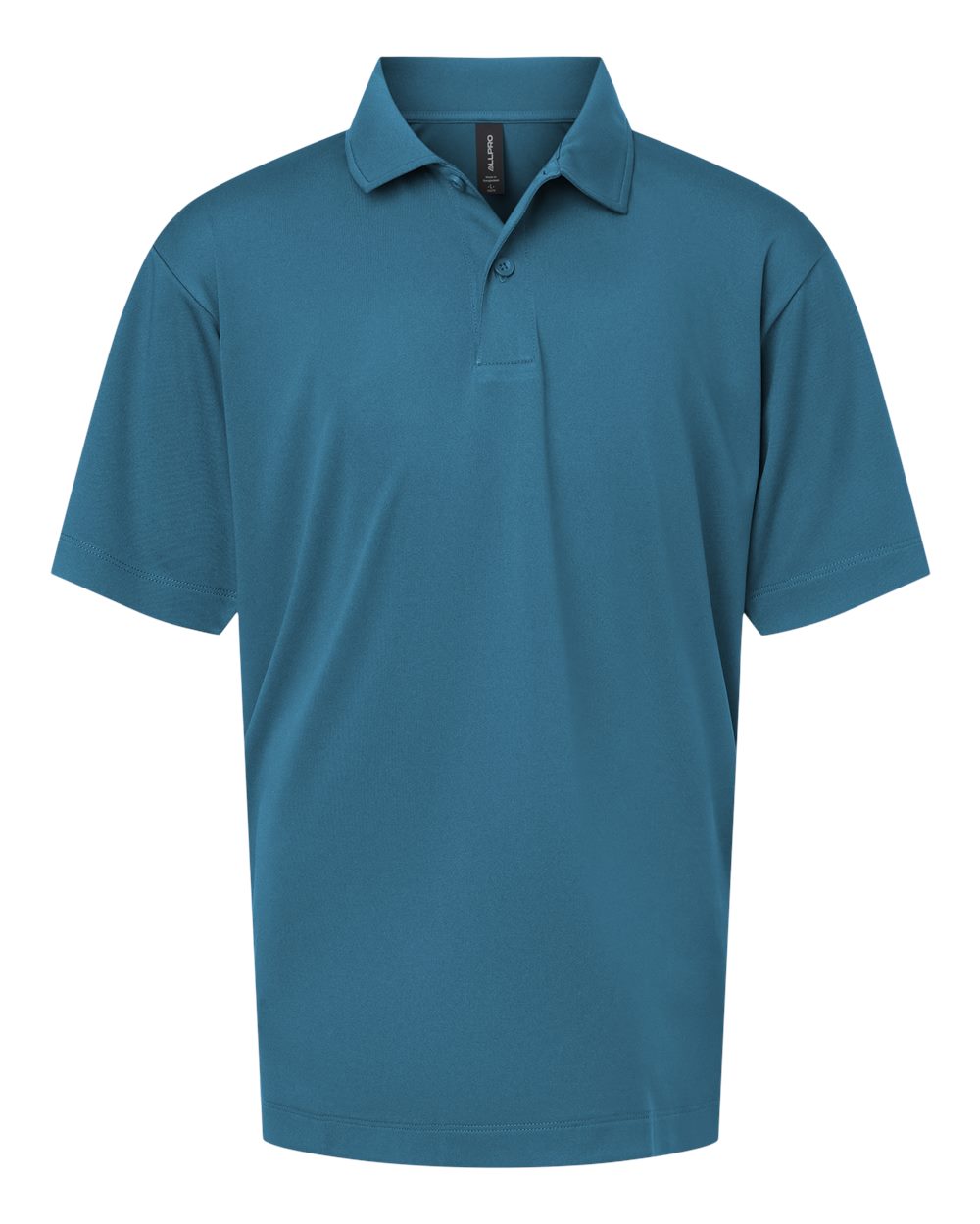 Front View of Pacific Blue Pro-Lock Youth Performance Polo - 41800Y