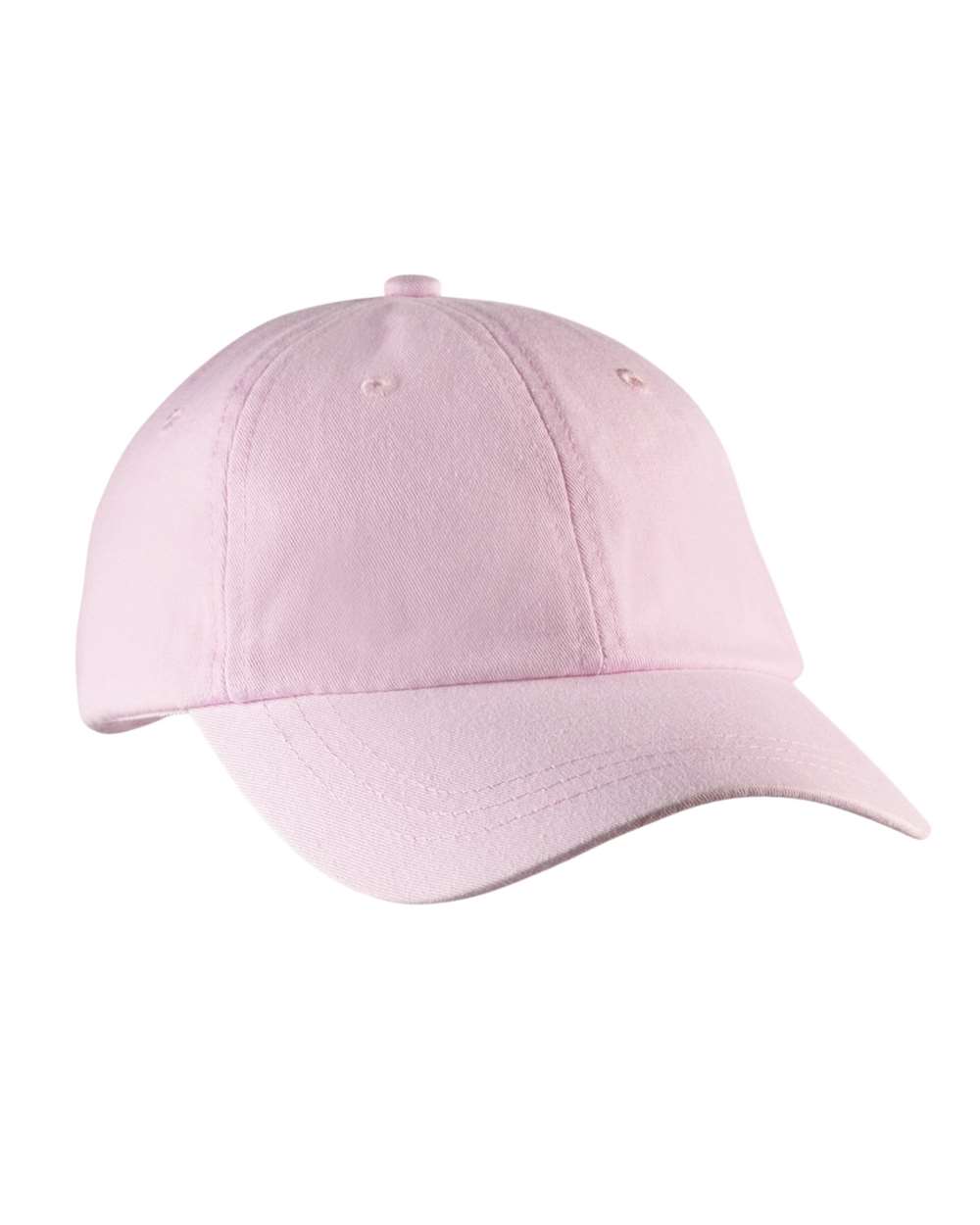Front View of Pale Pink Women's Optimum Pigment-Dyed Cap - LO101