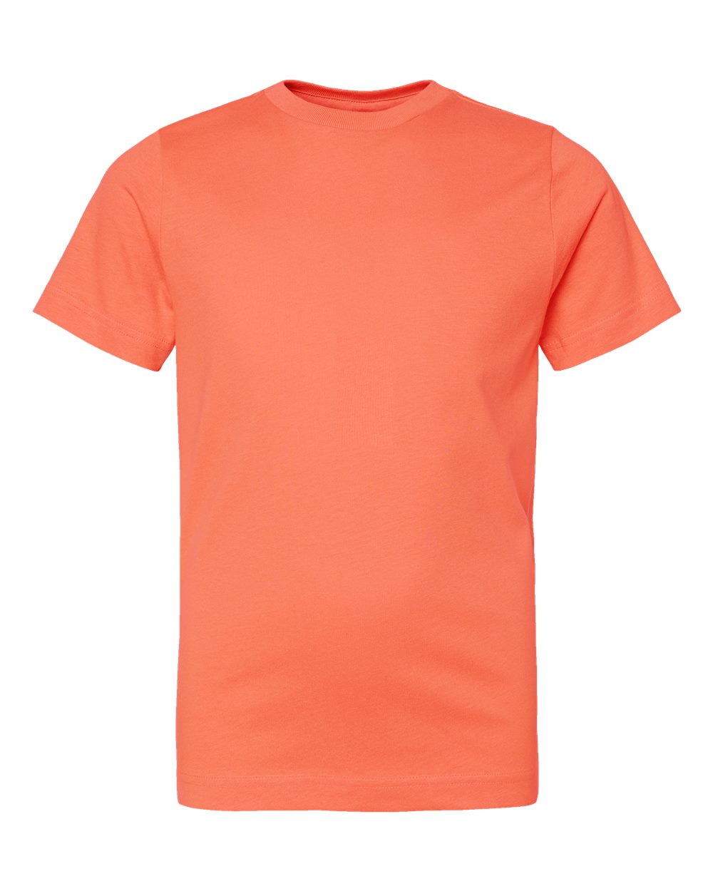 Front View of Papaya Youth Fine Jersey Tee - 6101