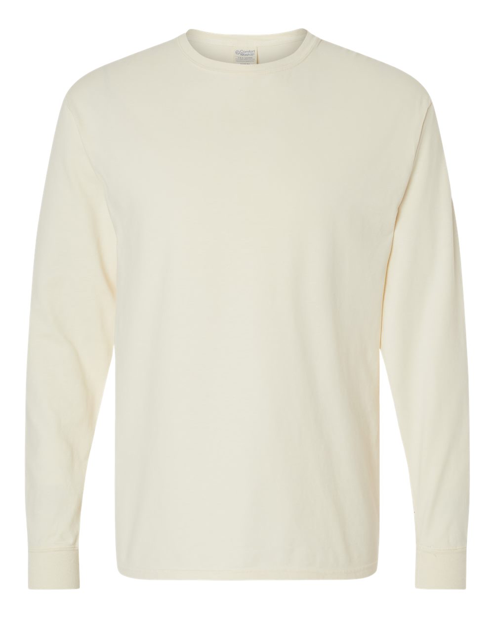Front View of Parchment Garment-Dyed Long Sleeve T-Shirt - GDH200