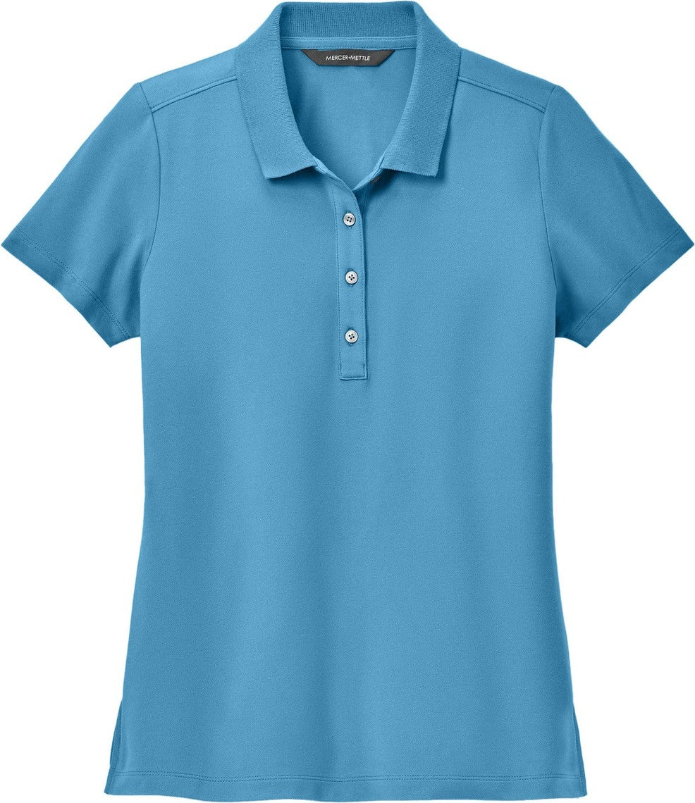 Front View of ParisianBl Mercer+Mettle Women's Stretch Pique Polo MM1005