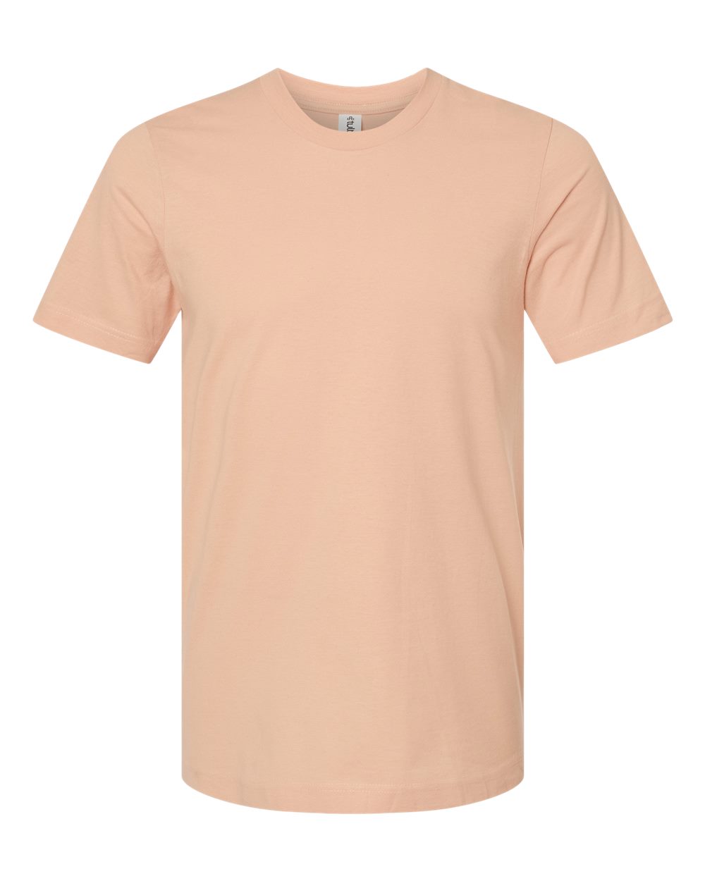 Front View of Peach Premium Cotton T-Shirt - 502