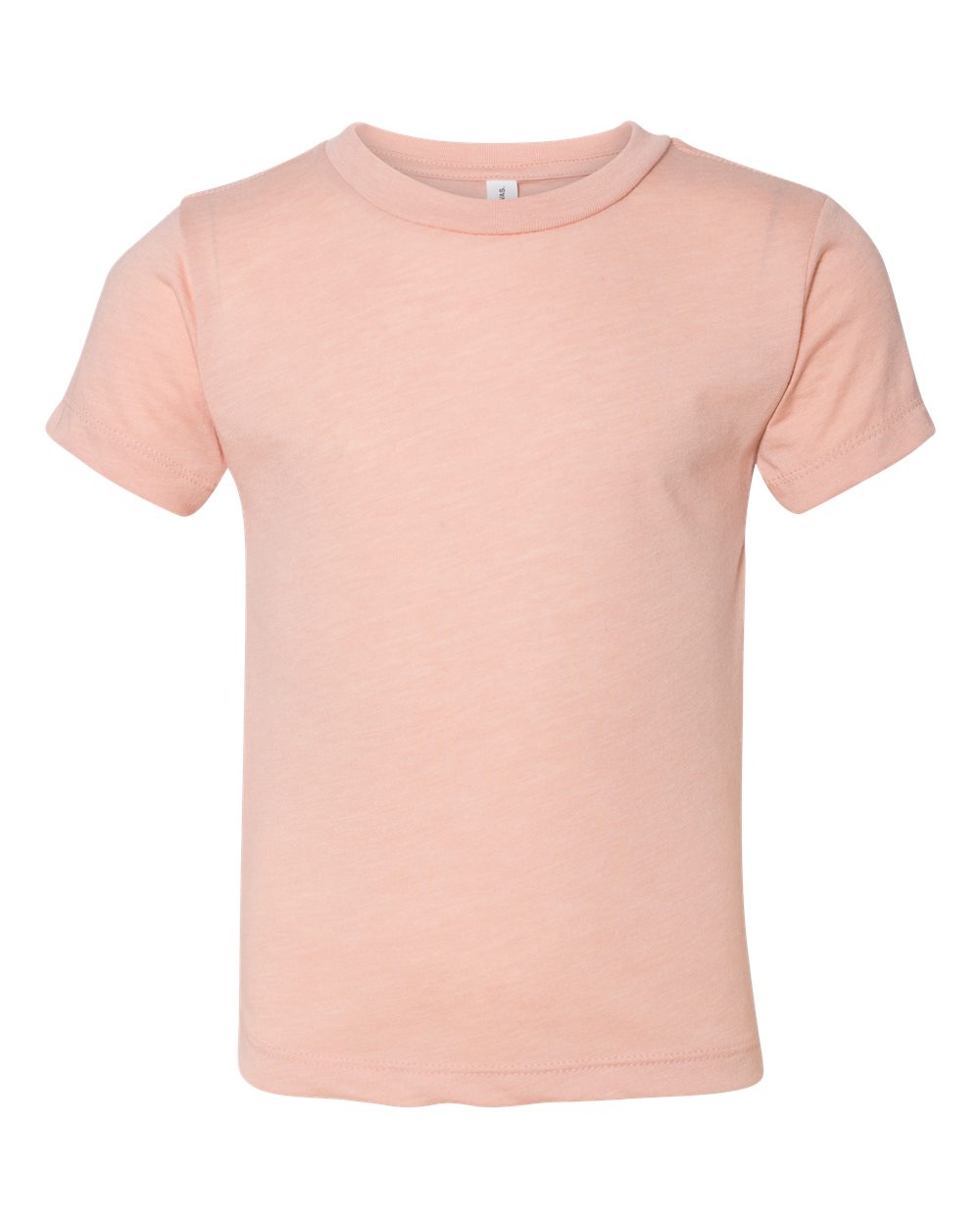 Front View of Peach Triblend Toddler Triblend Tee - 3413T