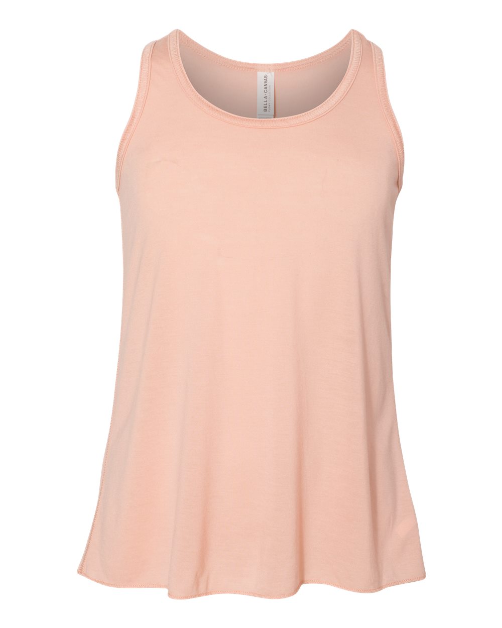 Front View of Peach Youth Flowy Racerback Tank - 8800Y