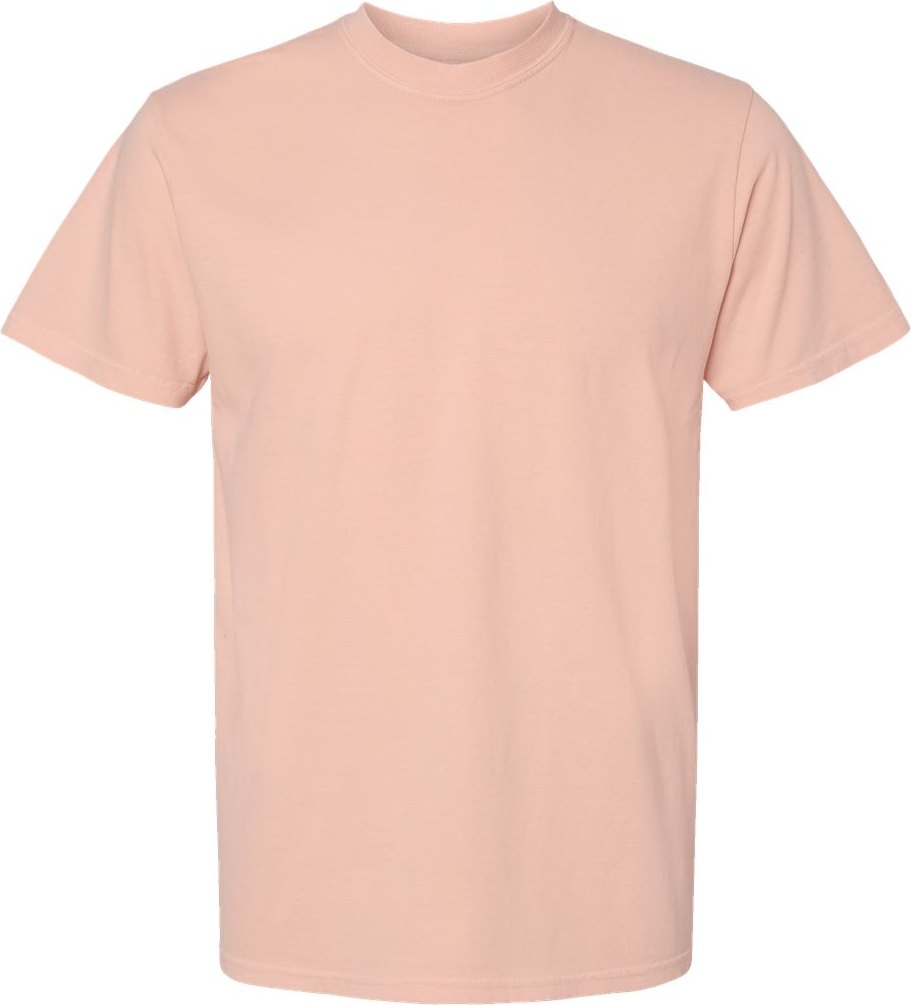 Front View of Peachy Garment-Dyed Heavyweight T-Shirt - 1717