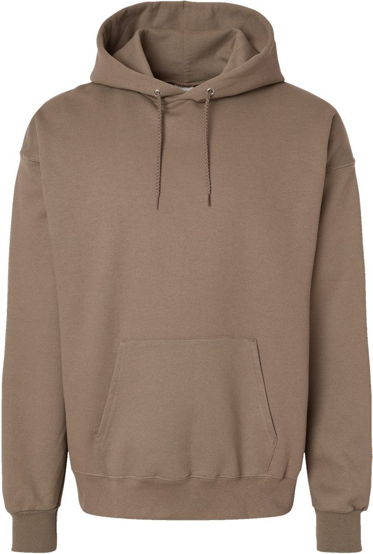 Front View of Pebble Ultimate Cotton® Hooded Sweatshirt - F170
