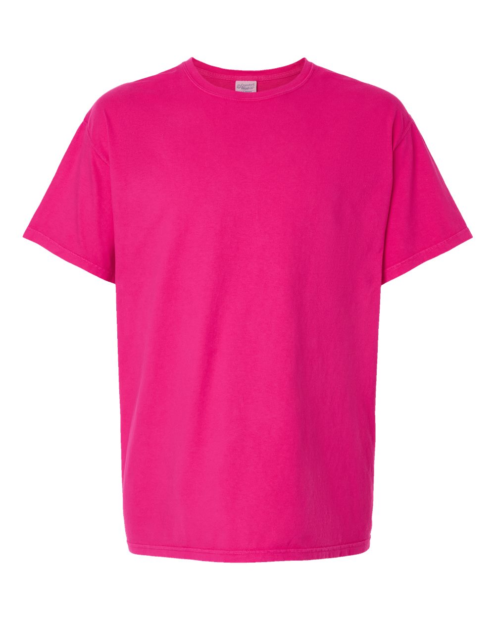 Front View of Peony Pink Garment-Dyed T-Shirt - GDH100