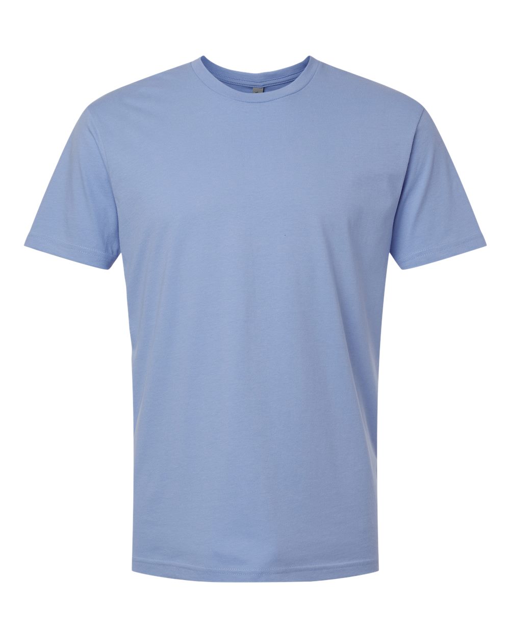 Front View of Peri Blue Cotton T-Shirt - 3600