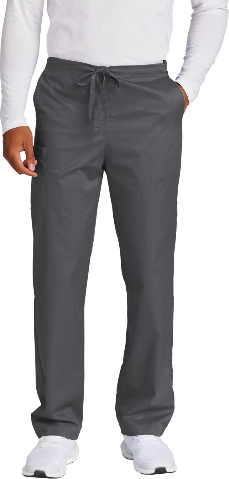 Front View of Pewter Wink Unisex Tall WorkFlex Cargo Pant WW3150T
