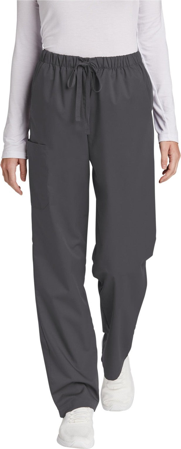 Front View of Pewter Wink Women's WorkFlex Cargo Pant WW4550