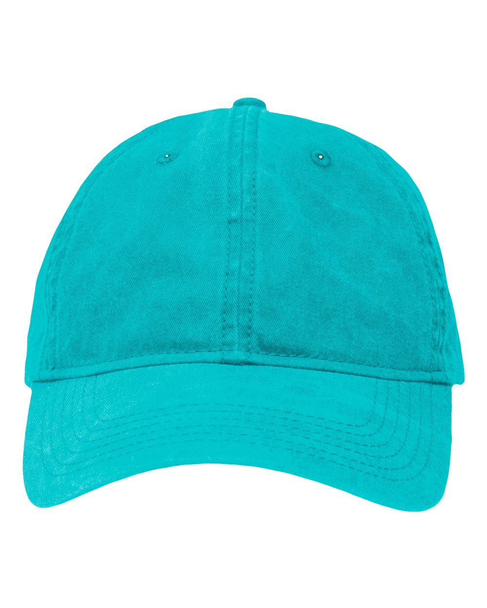 Front View of Pigment Aqua Dad Hat Fit - SP1700