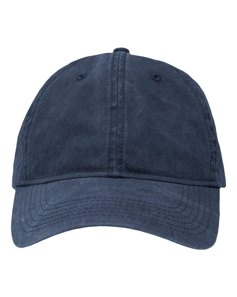 Front View of Pigment Navy Dad Hat Fit - SP1700