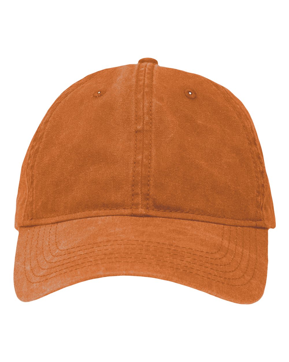 Front View of Pigment Texas Orange Dad Hat Fit - SP1700