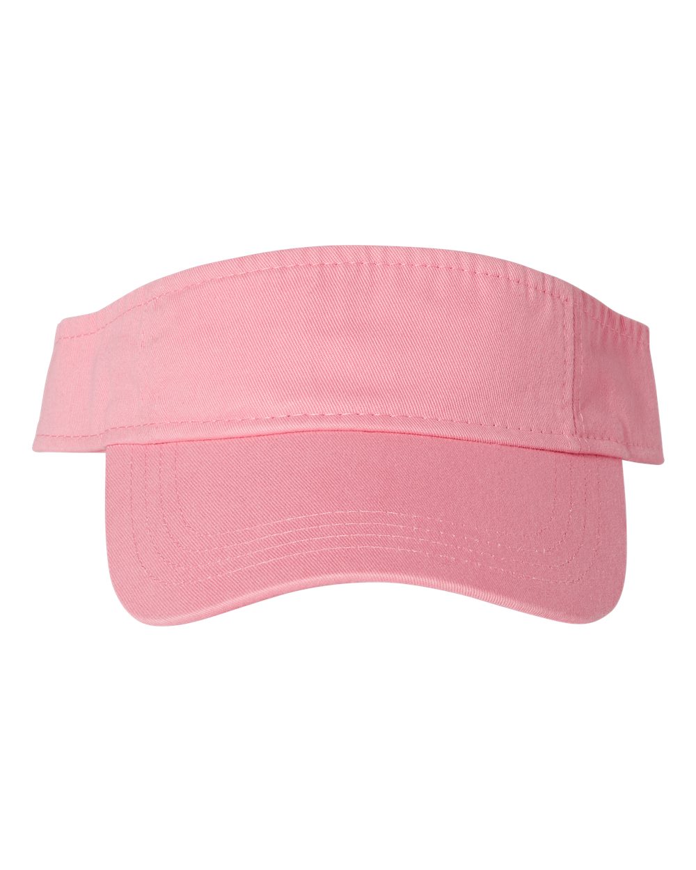 Front View of Pink Bio-Washed Visor - VC500