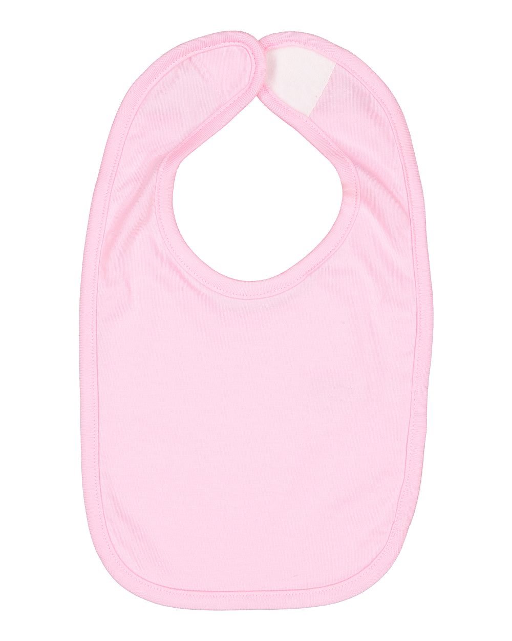 Front View of Pink Infant Premium Jersey Bib - 1005