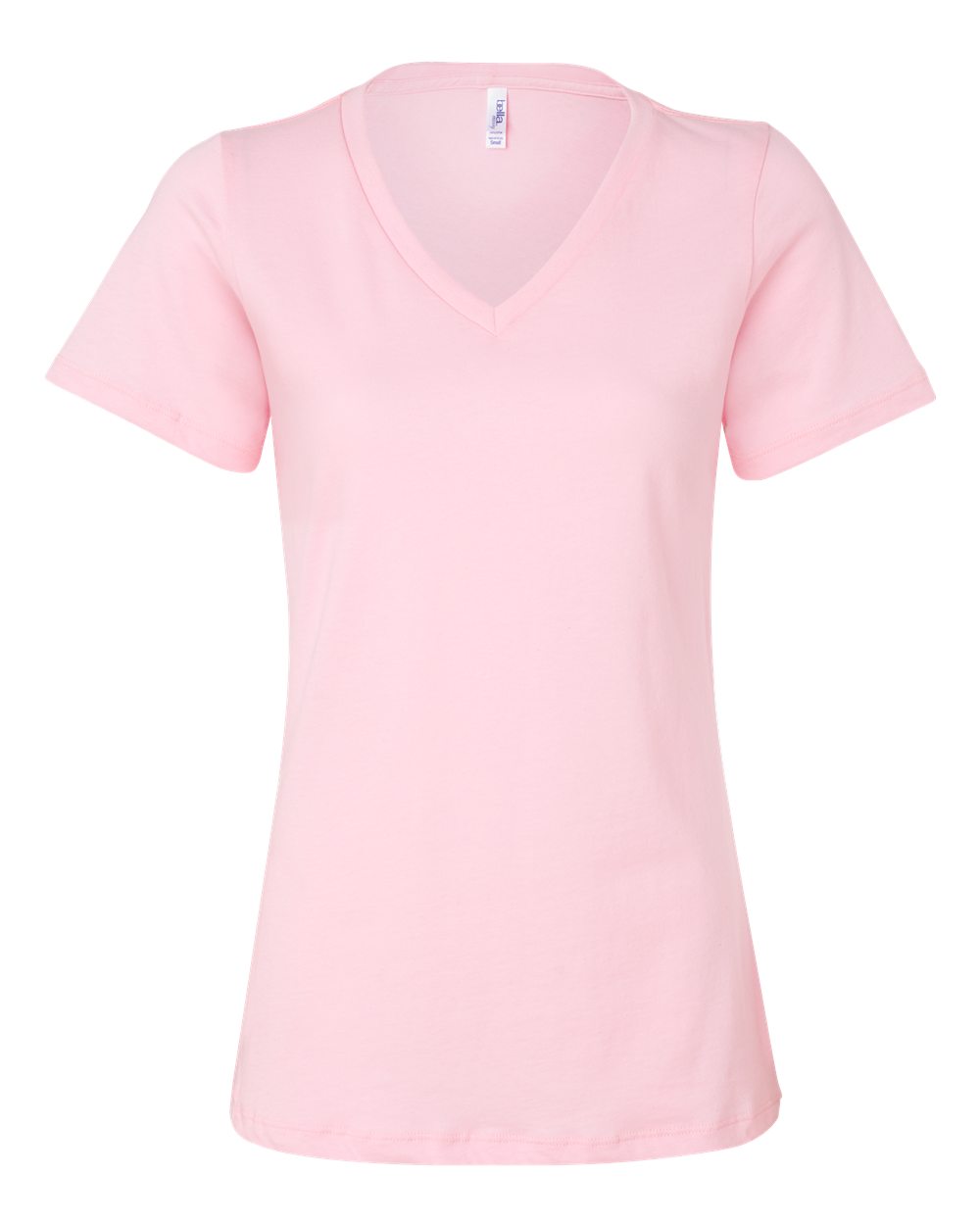 Pink Women’s Relaxed Jersey V-Neck Tee - 6405