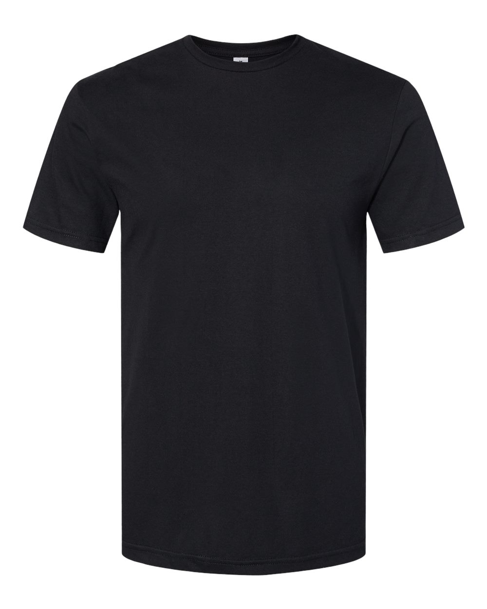 Front View of Pitch Black Softstyle® CVC T-Shirt - 64000CVC