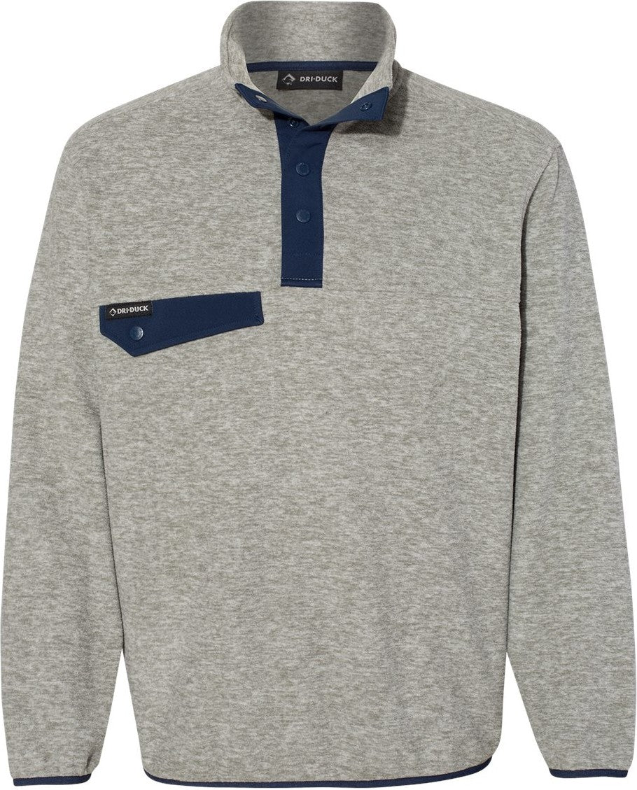 Front View of Platinum Denali Mountain Fleece Pullover - 7352