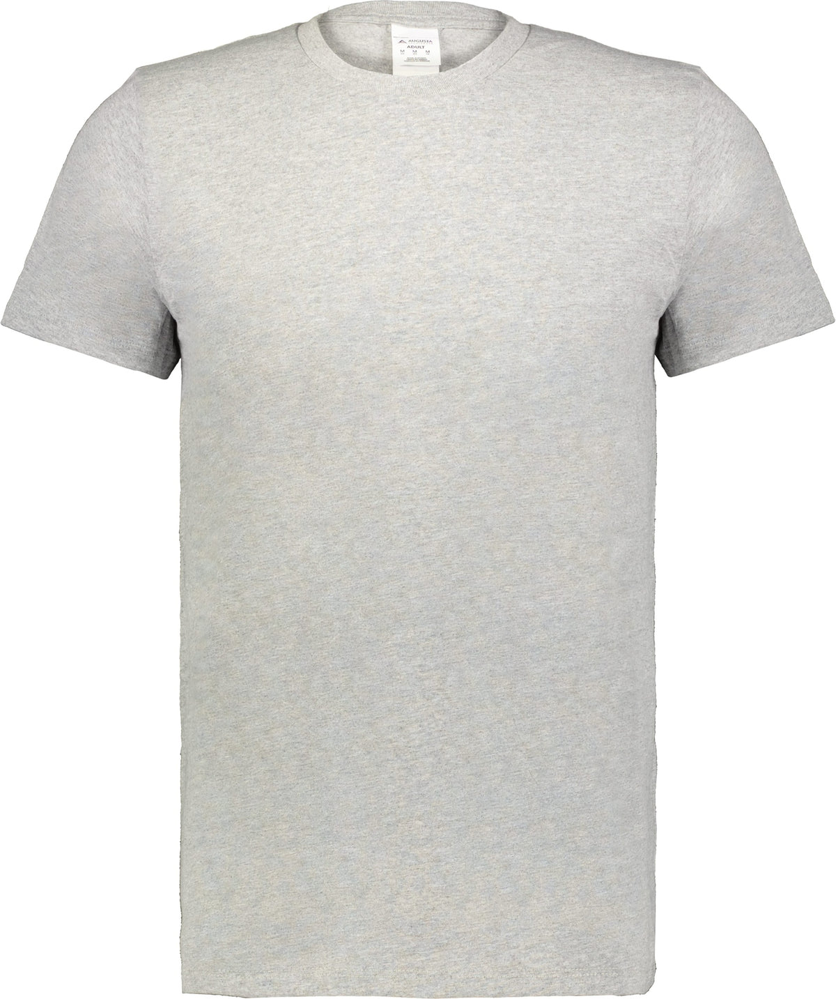Front View of PLATINUM HEATHER ALL-DAY CORE BASIC 50/50 TEE