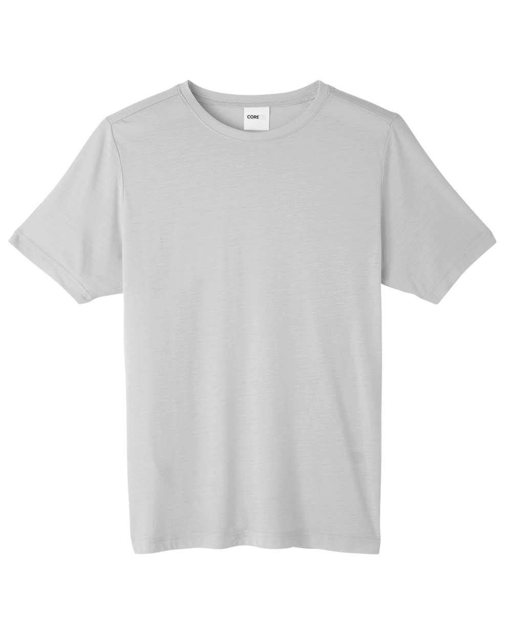 Front View of Platinum Unisex Fusion ChromaSoft™ Performance T-Shirt - CE111