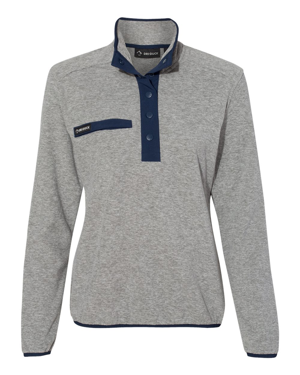 Front View of Platinum Women's Denali Mountain Fleece Pullover - 9340 plain