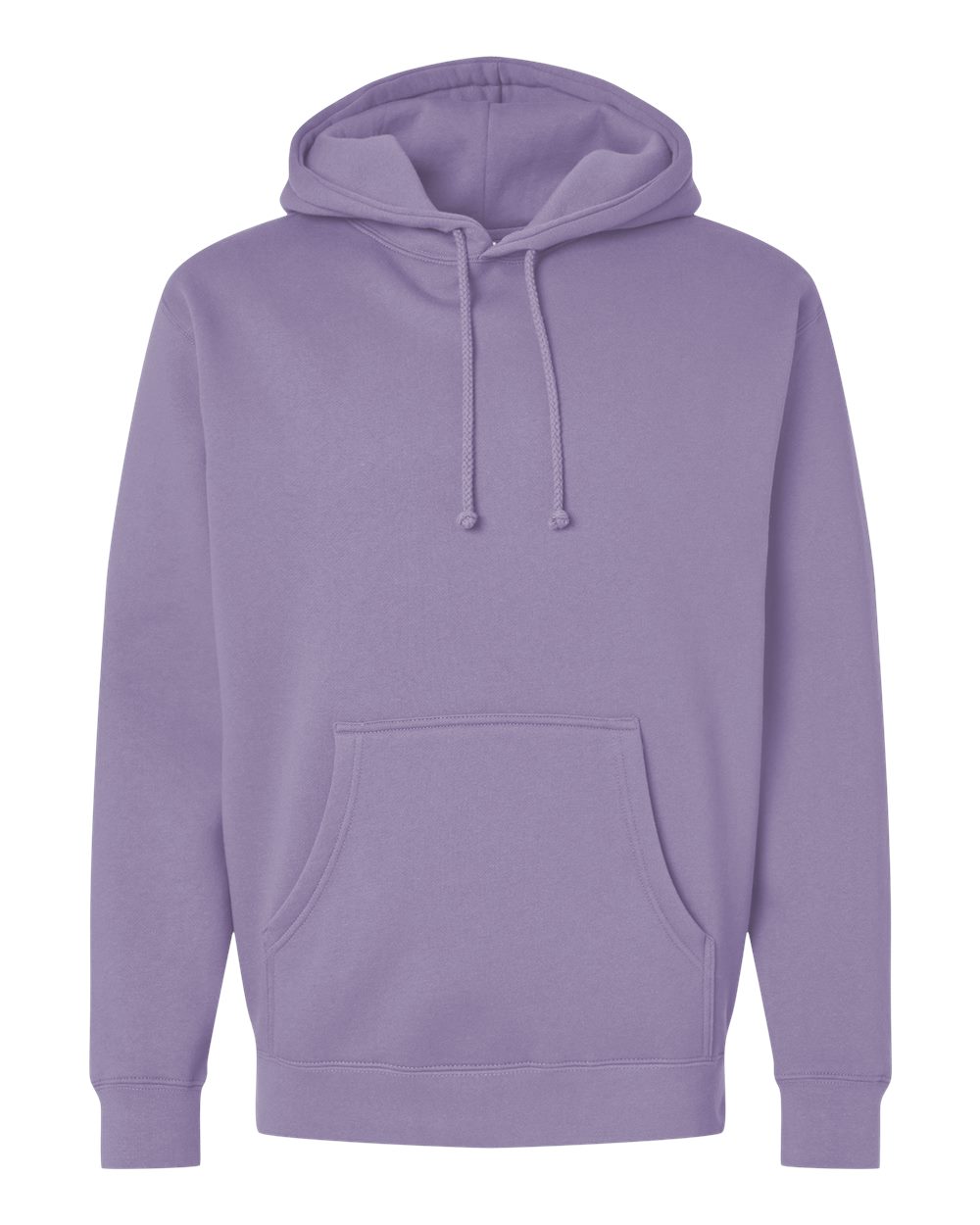 Front View of Plum Heavyweight Hooded Sweatshirt - IND4000