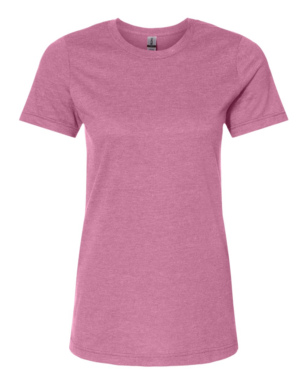 Front View of Plumrose Softstyle® Women's CVC T-Shirt - 64001LCVC