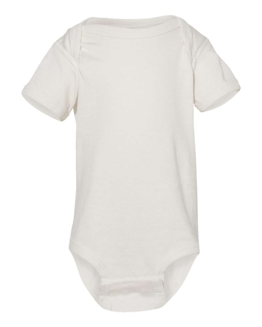 Front View of Porcelain Infant Fine Jersey Bodysuit - 4424