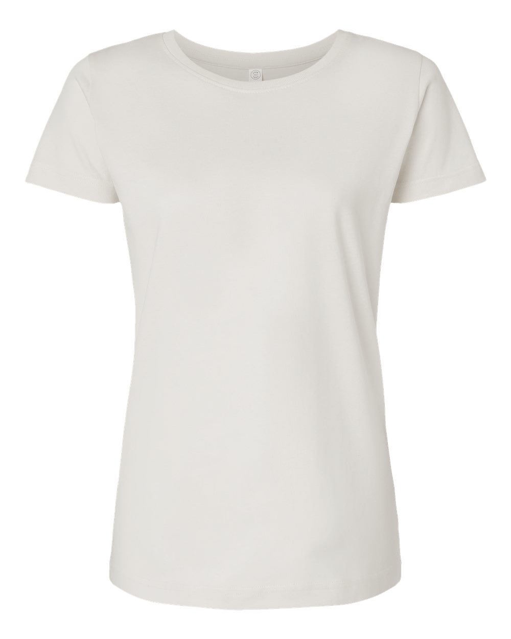 Front View of Porcelain Women's Fine Jersey Tee - 3516