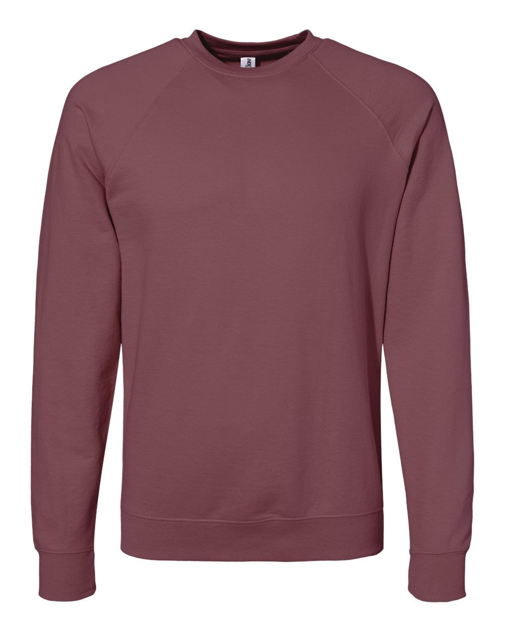 Front View of Port Icon Lightweight Loopback Terry Crewneck Sweatshirt - SS1000C
