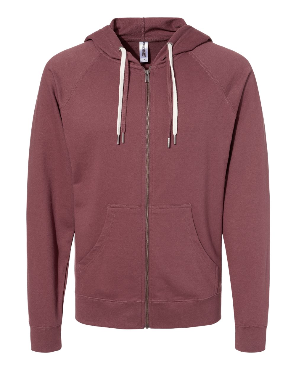 Front View of Port Icon Lightweight Loopback Terry Full-Zip Hooded Sweatshirt - SS1000Z