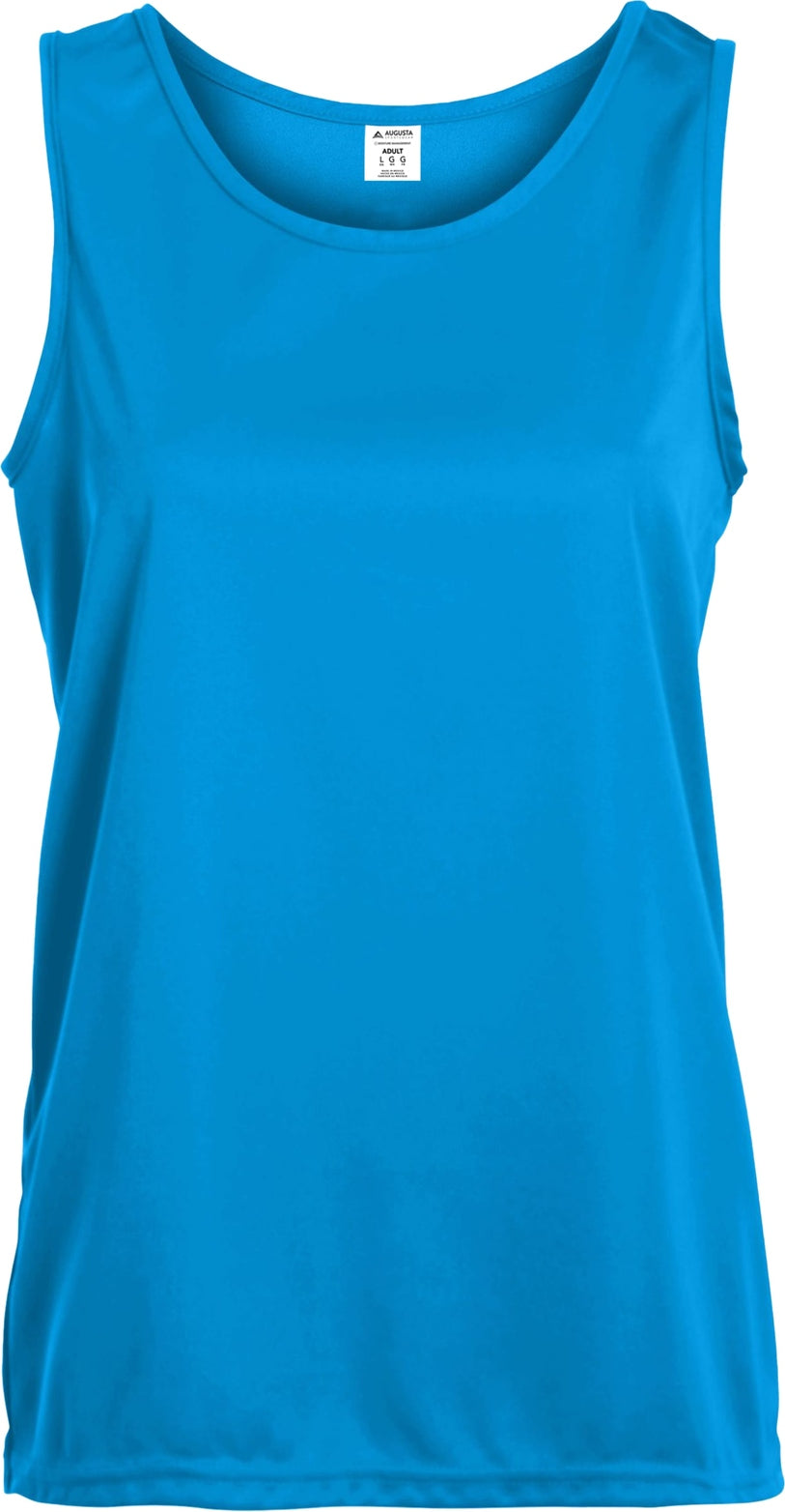 Front View of POWER BLUE LADIES TRAINING TANK