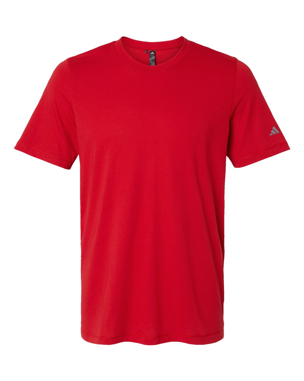 Front View of Power Red Blended T-Shirt - A556
