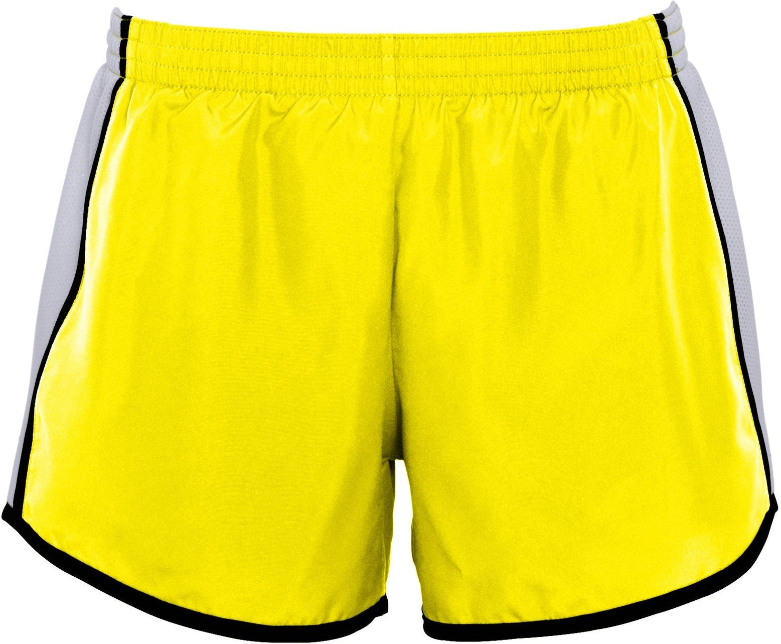 POWER YELLOW/WHITE/BLACK LDS JR FIT PULSE TEAM SHORT