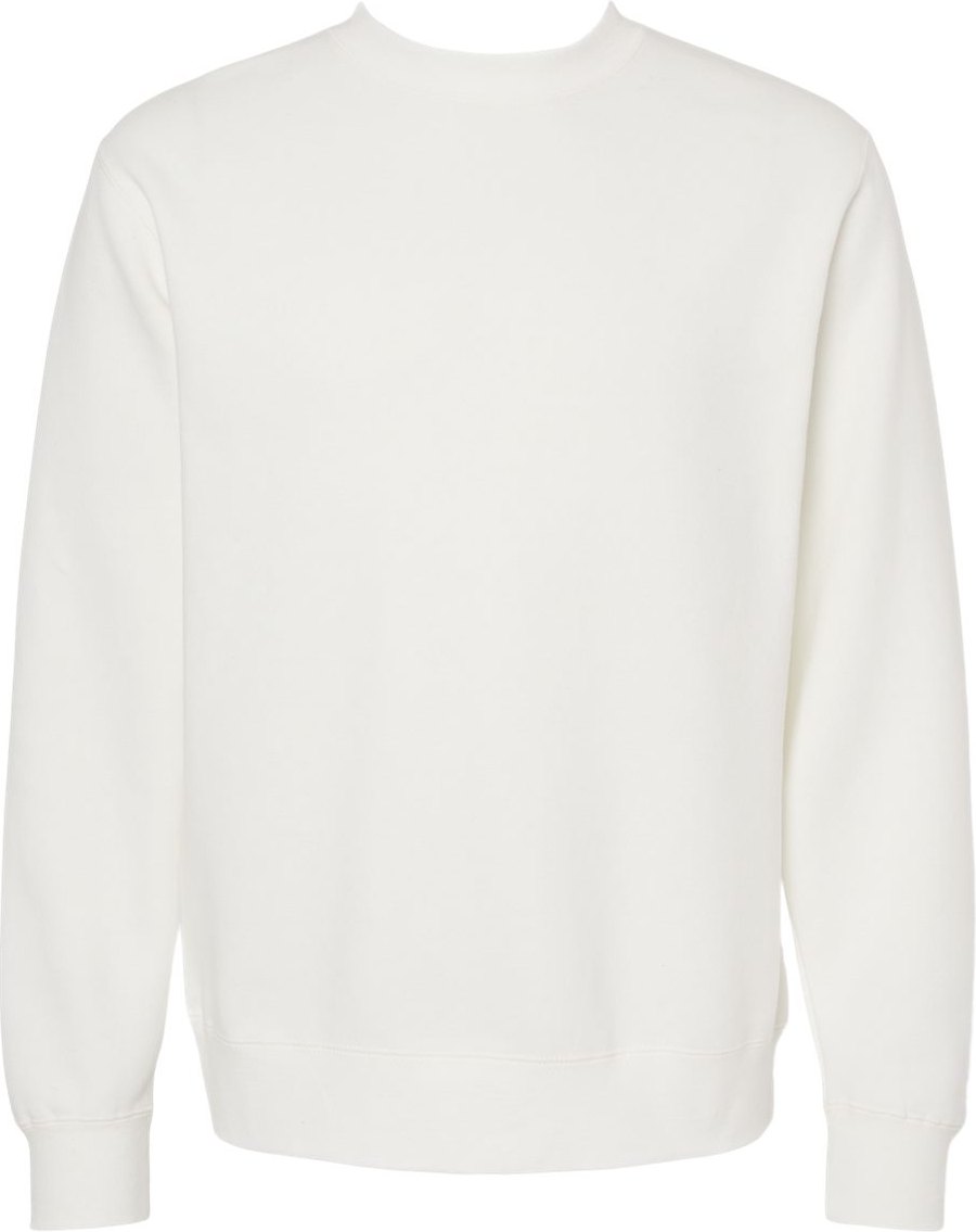 Front View of Prepared For Dye Midweight Pigment-Dyed Crewneck Sweatshirt - PRM3500
